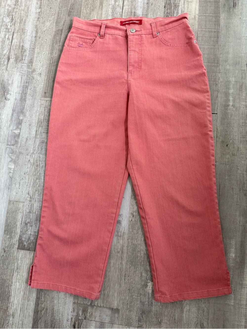 Gloria Vanderbilt Coral Pink Straight Leg Jeans